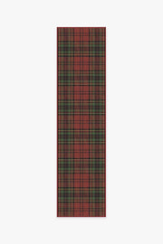 Dress Stewart Tartan — Halı, Kırmızı, RUNNER, beyaz zemin, 2x10