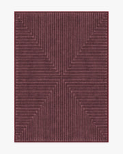 Inkdrop — Halı, Bordo, AREA, beyaz zemin, 5x7