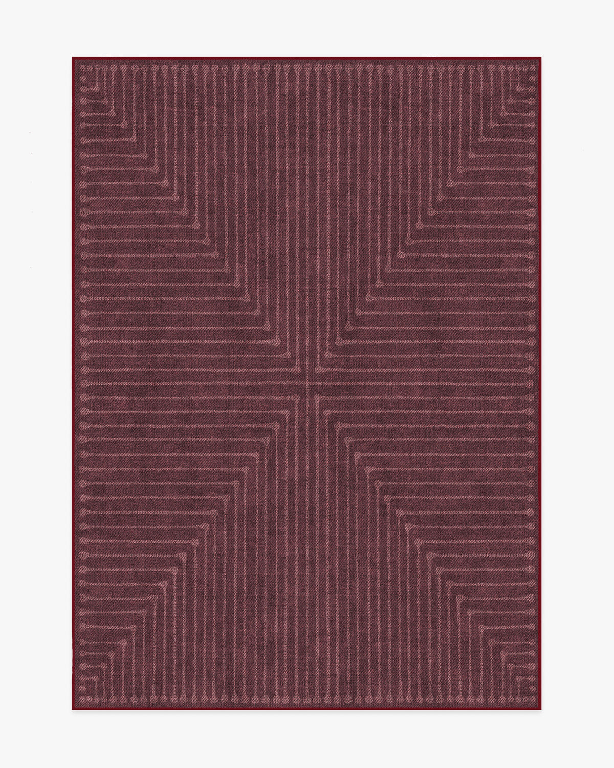 Inkdrop — Halı, Bordo, AREA, beyaz zemin, 5x7