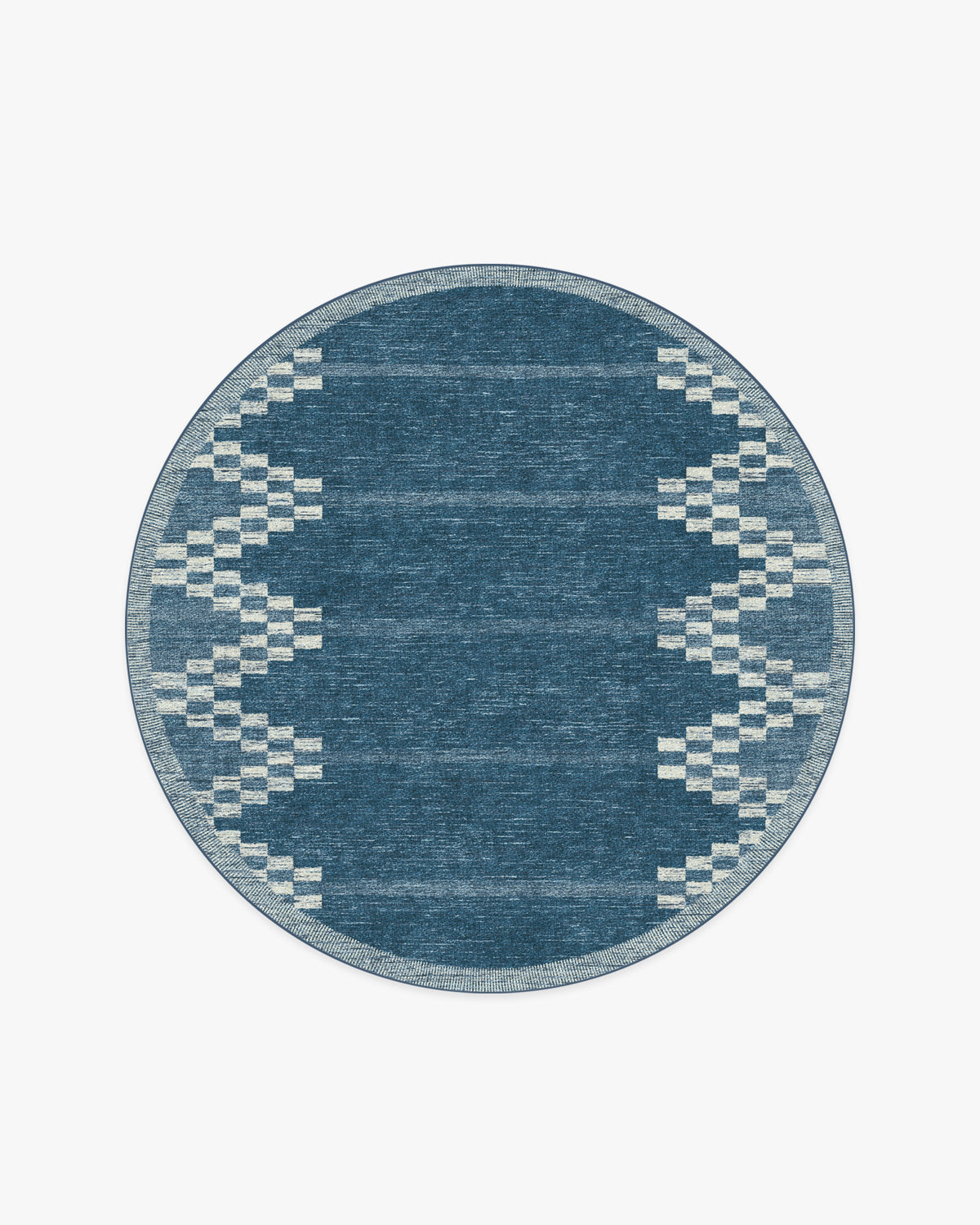 Sloane — Halı, Mavi, ROUND, beyaz zemin, 6R