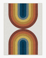 Absida — Halı, Gökkuşağı, AREA, beyaz zemin, 9x12