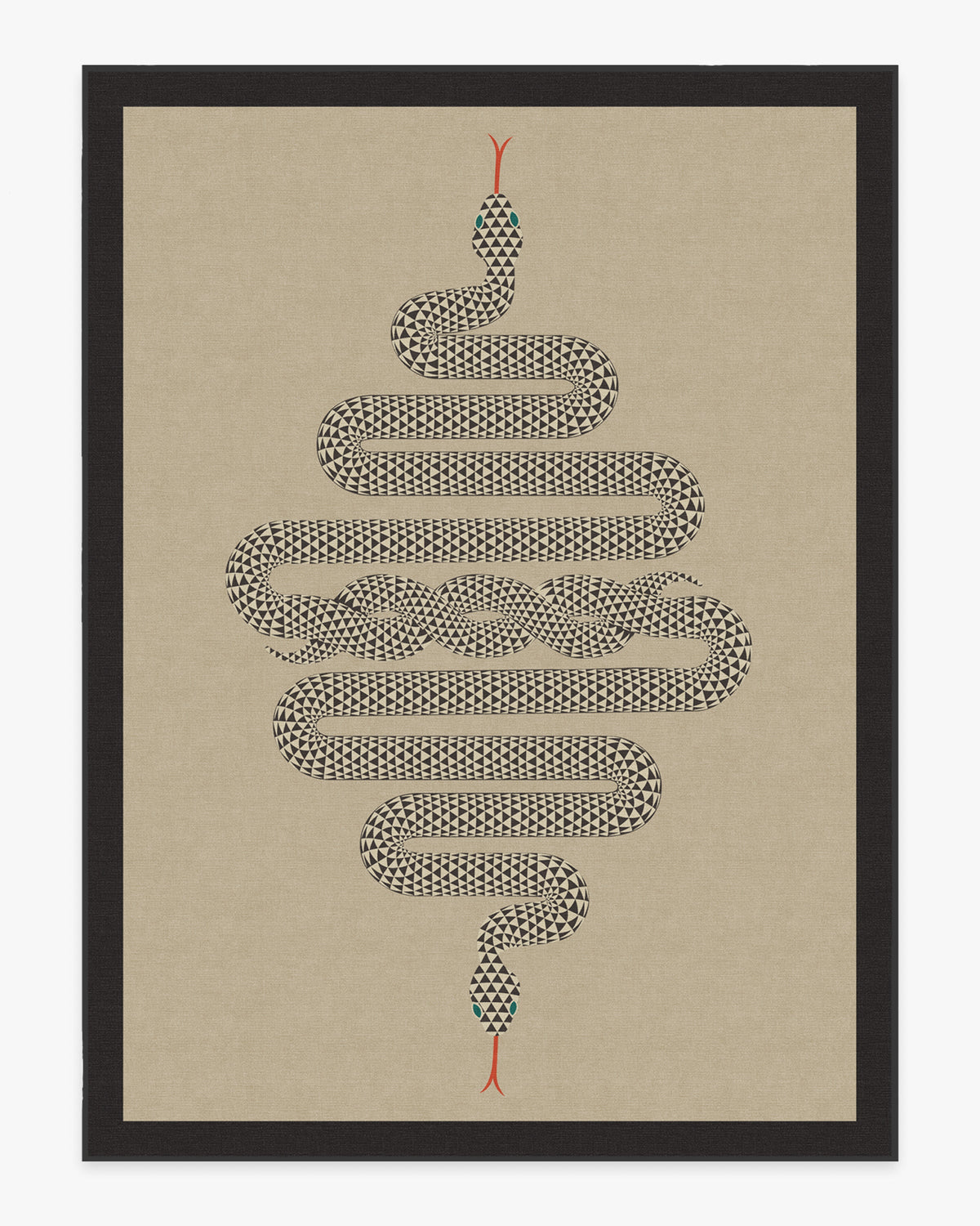 Venom — Halı, Nötr, AREA, beyaz zemin, 9x12