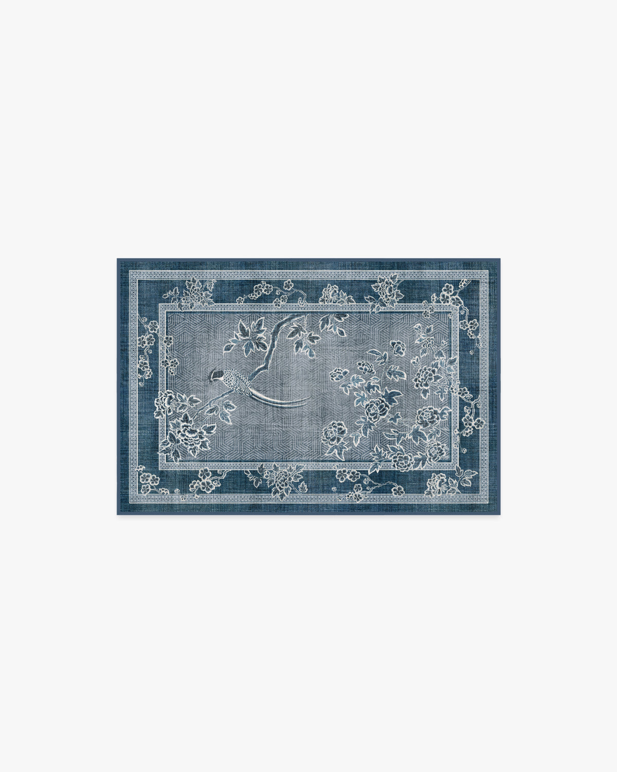 Draper — Halı, Mavi, AREA, beyaz zemin, 2x3