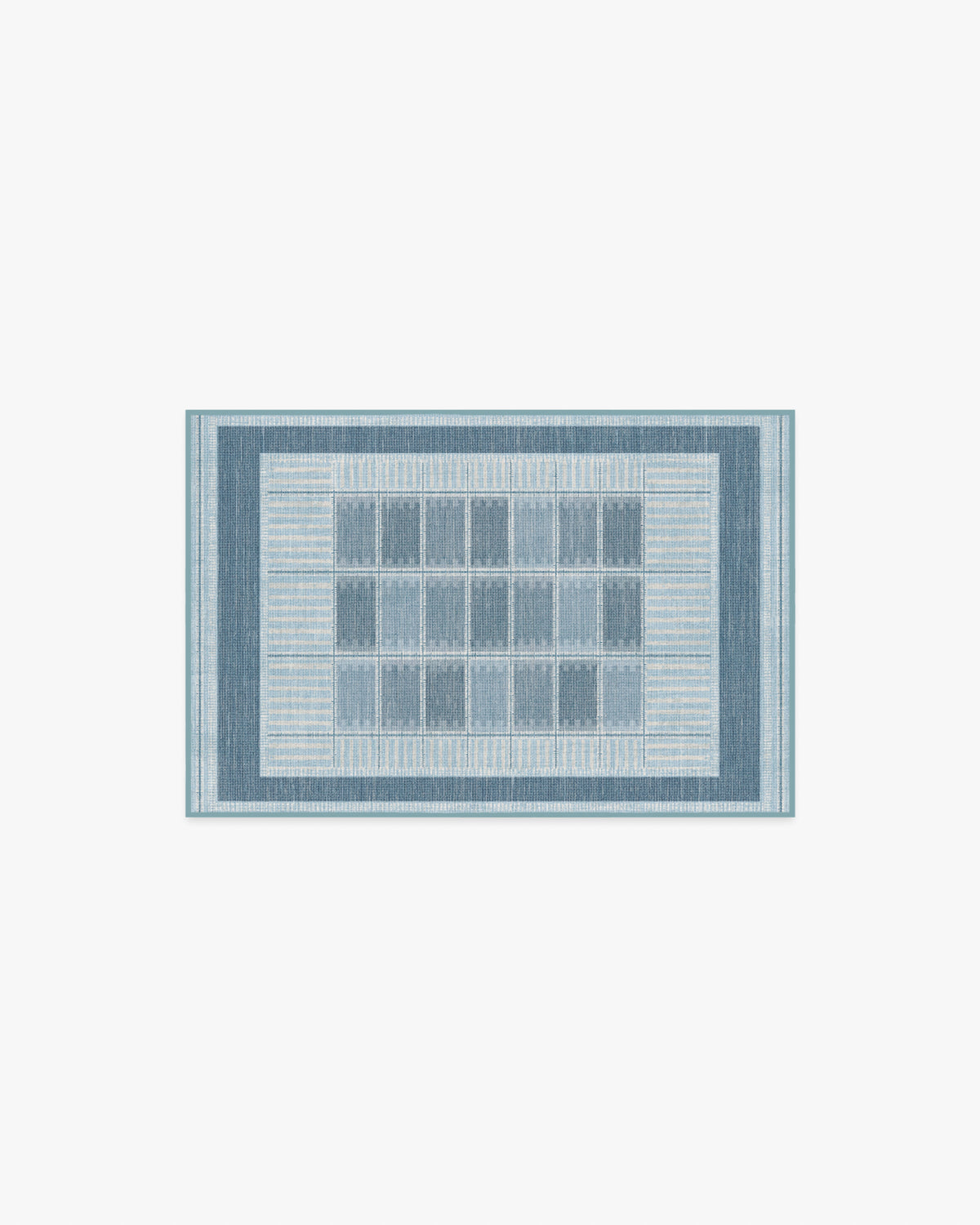 Agnes — Halı, Mavi, AREA, beyaz zemin, 2x3