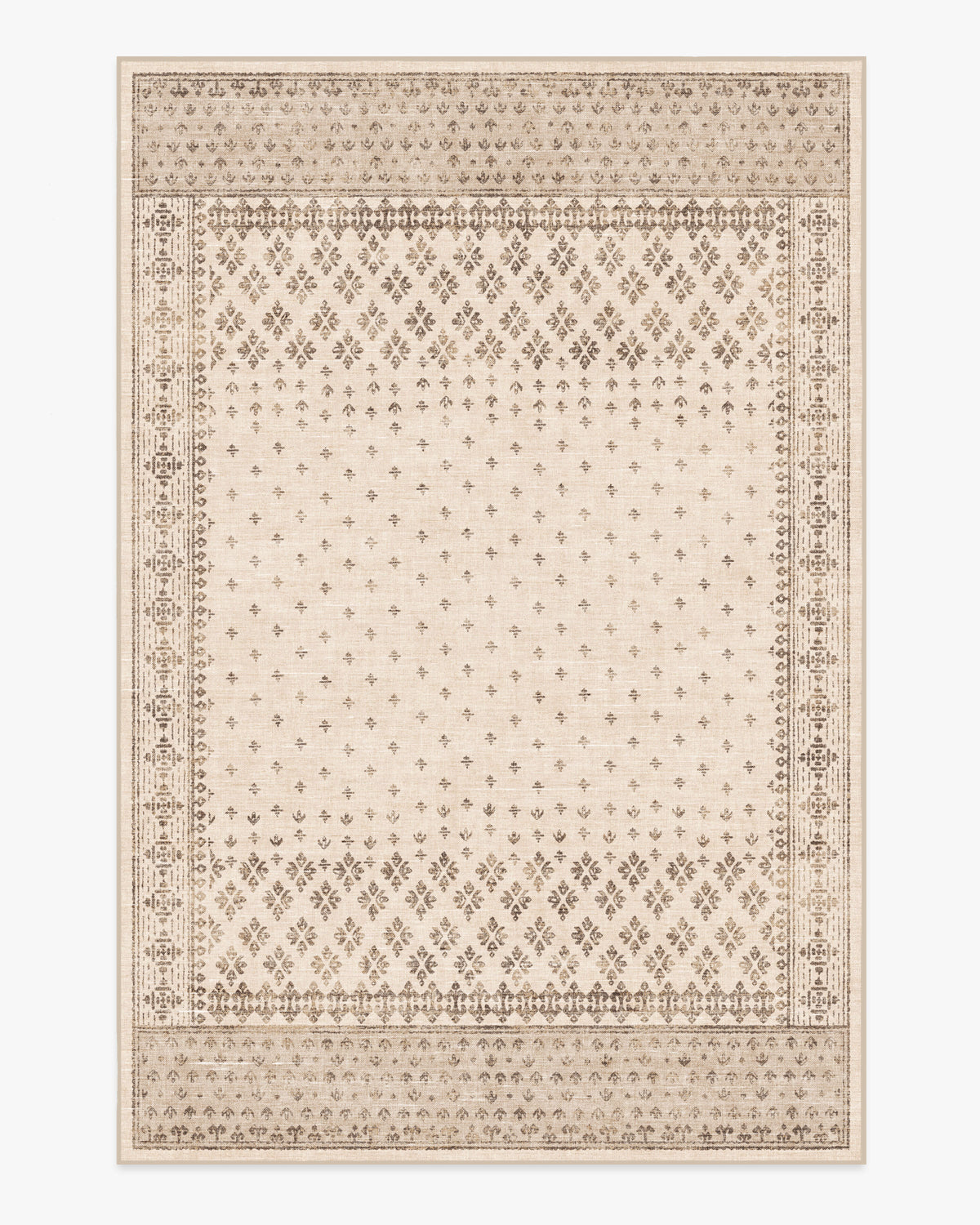 Fernanda — Halı, Krem, AREA, beyaz zemin, 6x9