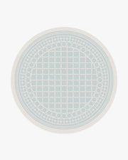 Gray Malin Palm Beach — Halı, Powder Mavi, ROUND, beyaz zemin, 8R