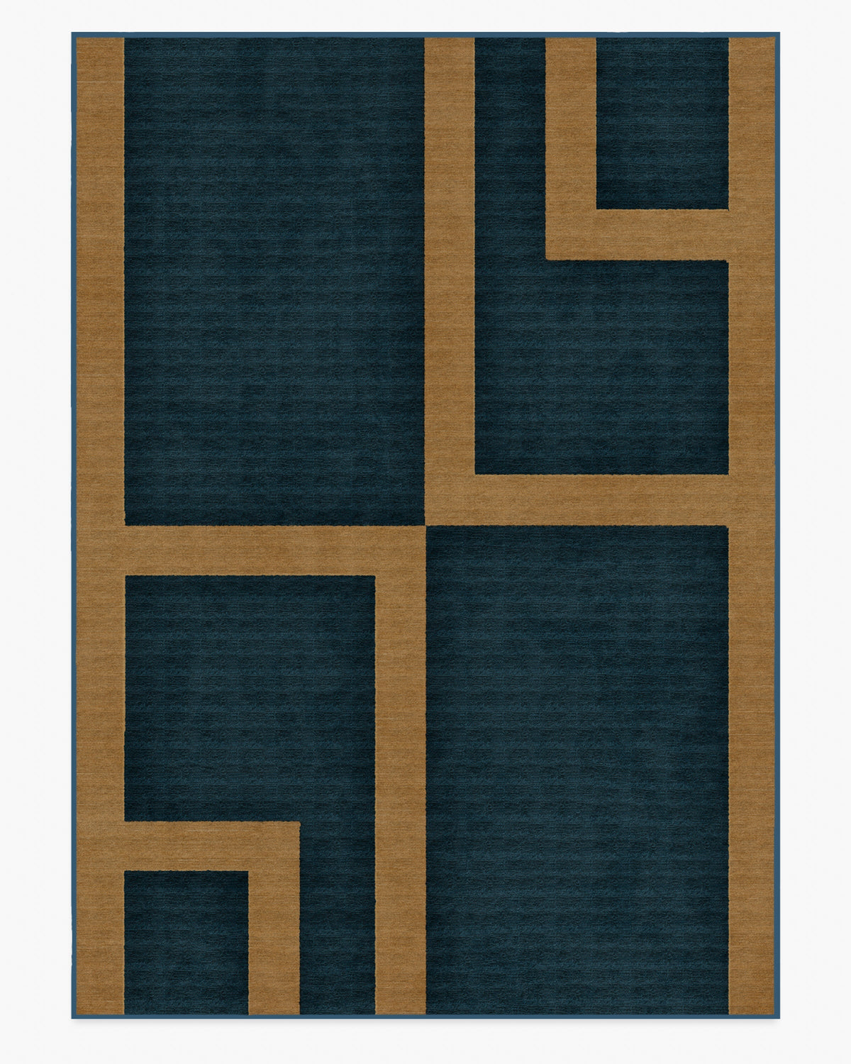 Aldo — Halı, Çivit Toprak Sarısı, AREA, beyaz zemin, 10x14