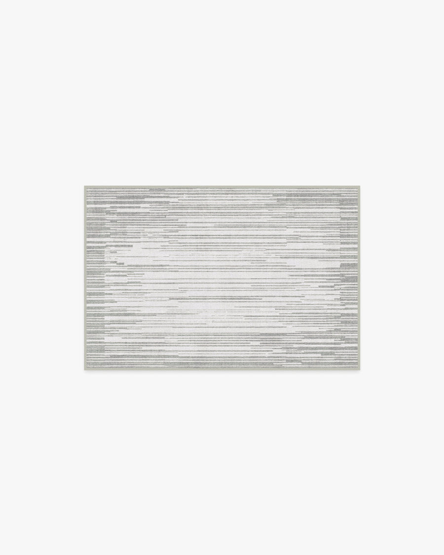 Striated Border — Halı, Yumuşak Gri, AREA, beyaz zemin, 2x3
