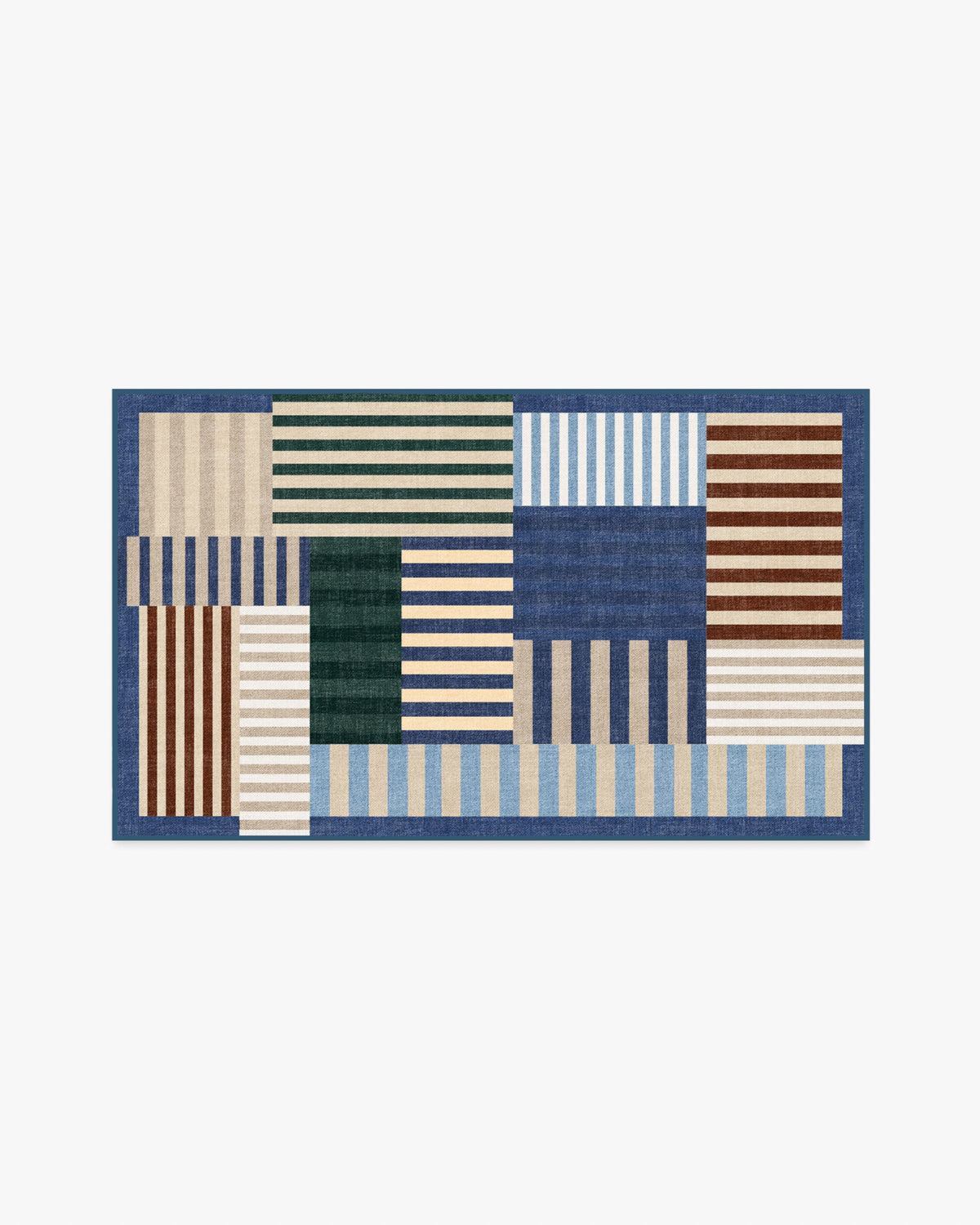 Maritime — Halı, Çok Renkli, AREA, beyaz zemin, 3x5