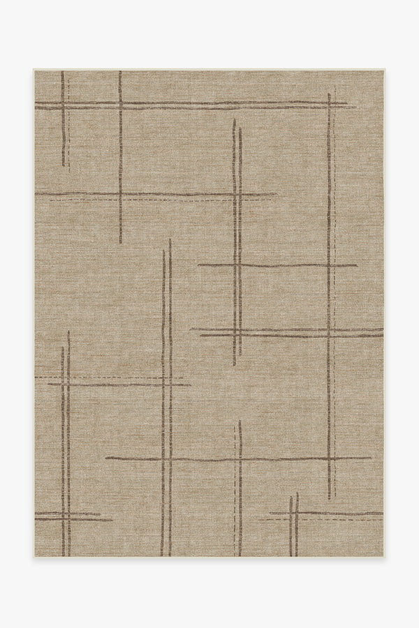 Stellan — Halı, Latte Kahverengi, AREA, beyaz zemin, 5x7