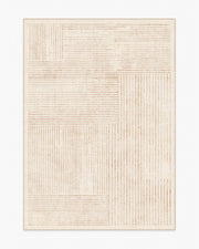 Linear Oasis — Halı, Nötr, AREA, beyaz zemin, 5x7