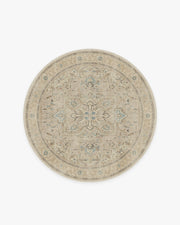 Kamran — Halı, Bej, ROUND, beyaz zemin, 6R