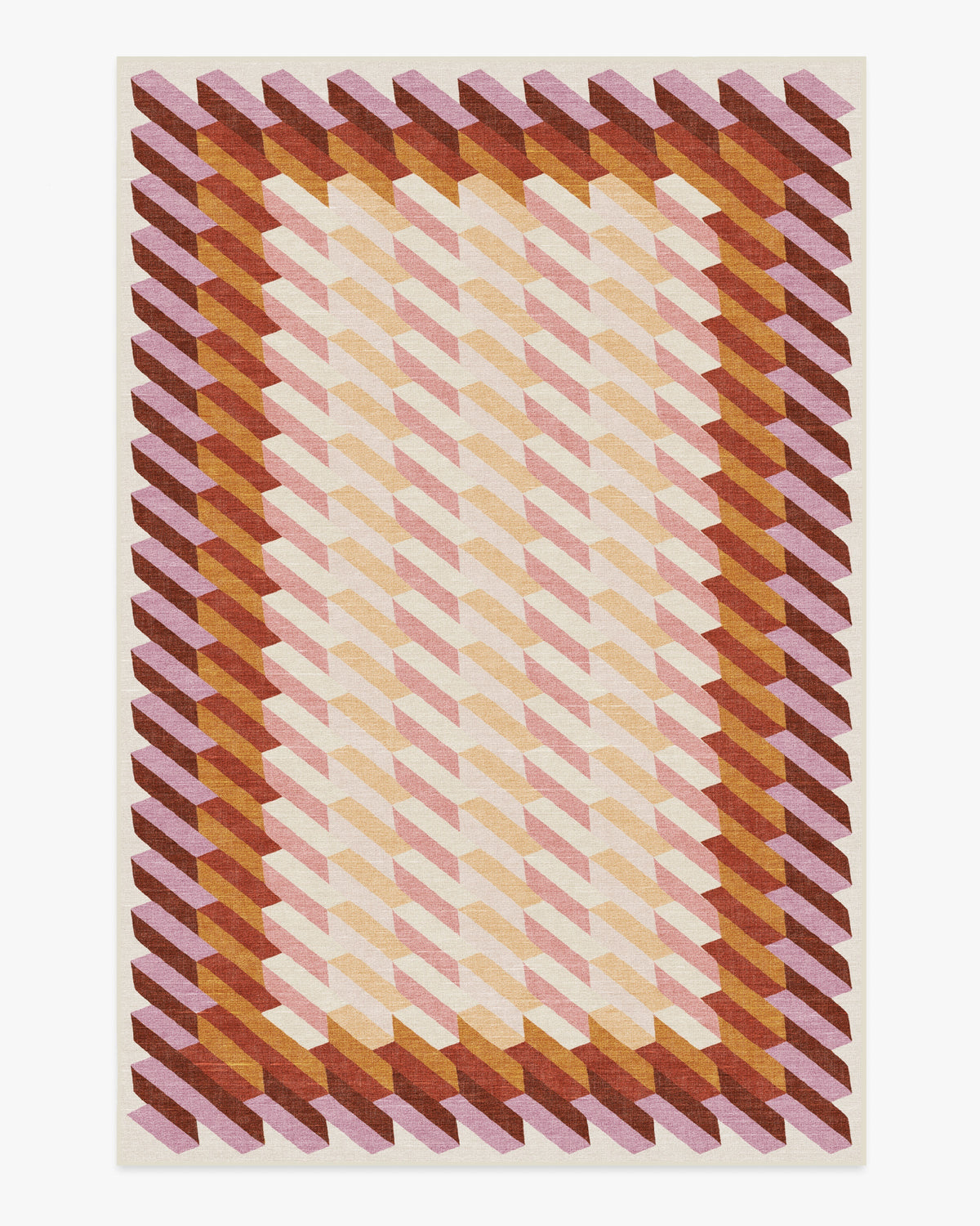 Echo — Halı, Auburn, AREA, beyaz zemin, 6x9