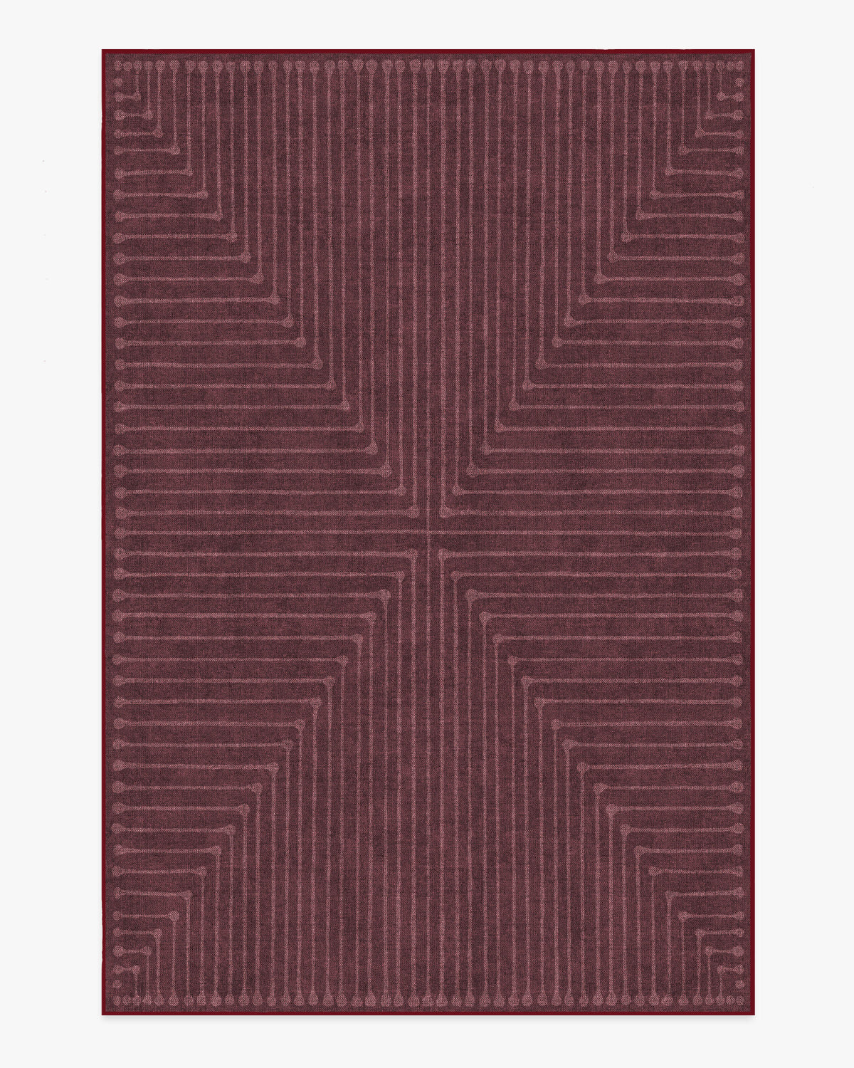 Inkdrop — Halı, Bordo, AREA, beyaz zemin, 6x9
