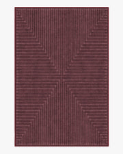 Inkdrop — Halı, Bordo, AREA, beyaz zemin, 6x9