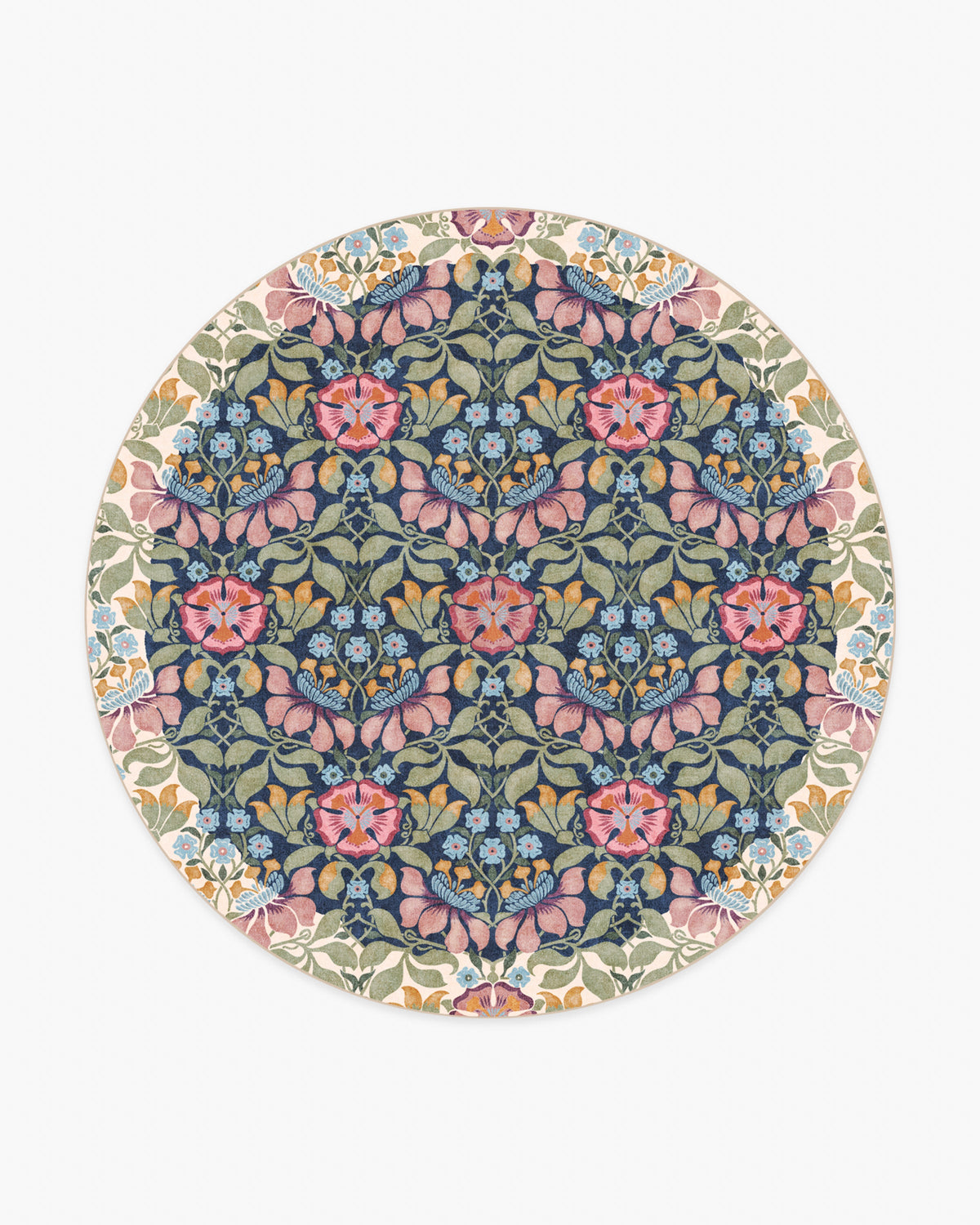 Persephone — Halı, Gece Krem, ROUND, beyaz zemin, 8R