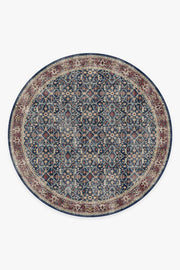 Celestine — Halı, Safir, ROUND, beyaz zemin, 8R