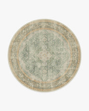Adeline — Halı, Doğal Adaçayı, ROUND, beyaz zemin, 8R