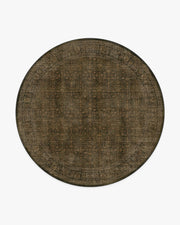 Vesper — Halı, Zeytin Altın, ROUND, beyaz zemin, 8R
