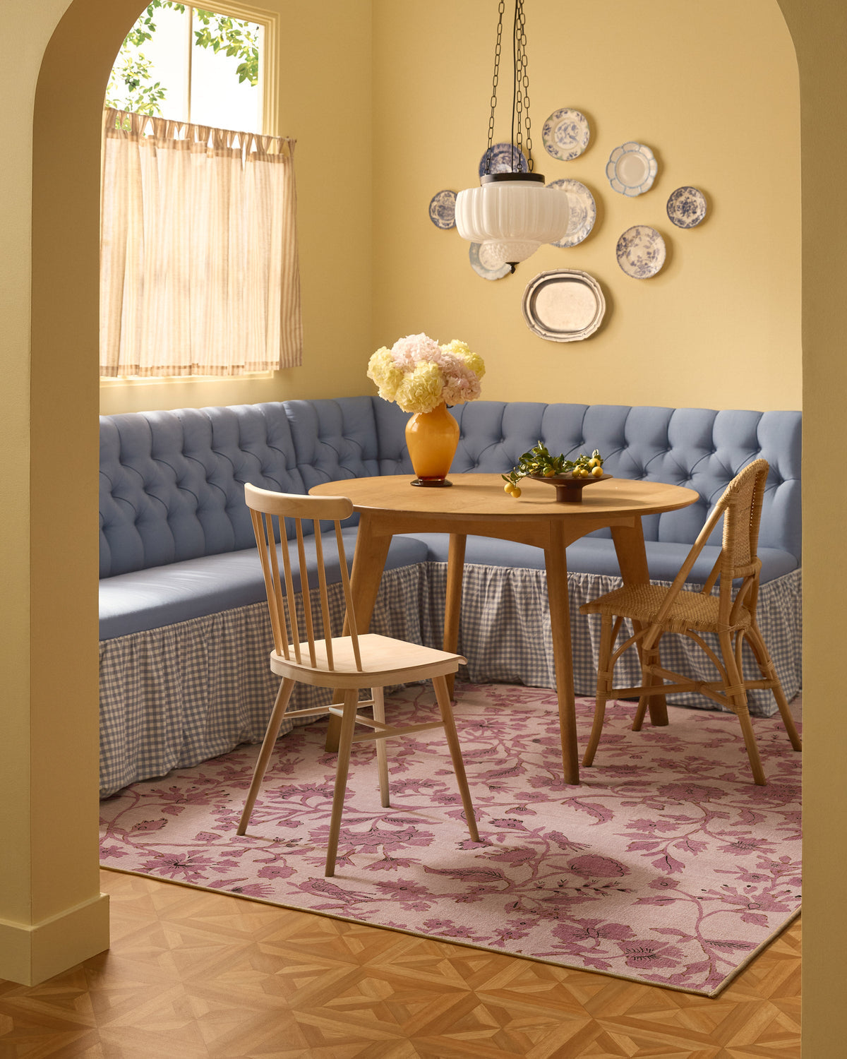 Brenna — Halı, Doğal ve Blush, AREA, yaşam alanı, 6x9