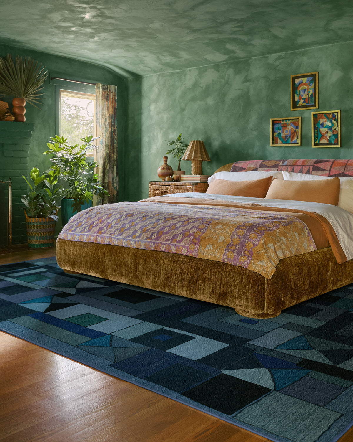 Modra — Halı, Çivit, AREA, yaşam alanı, 9x12