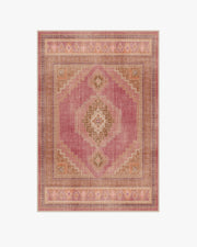 Rayne — Halı, Pembe Turuncu, AREA, beyaz zemin, 4x6