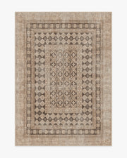 Cyrus — Halı, Gül Altın, AREA, beyaz zemin, 5x7
