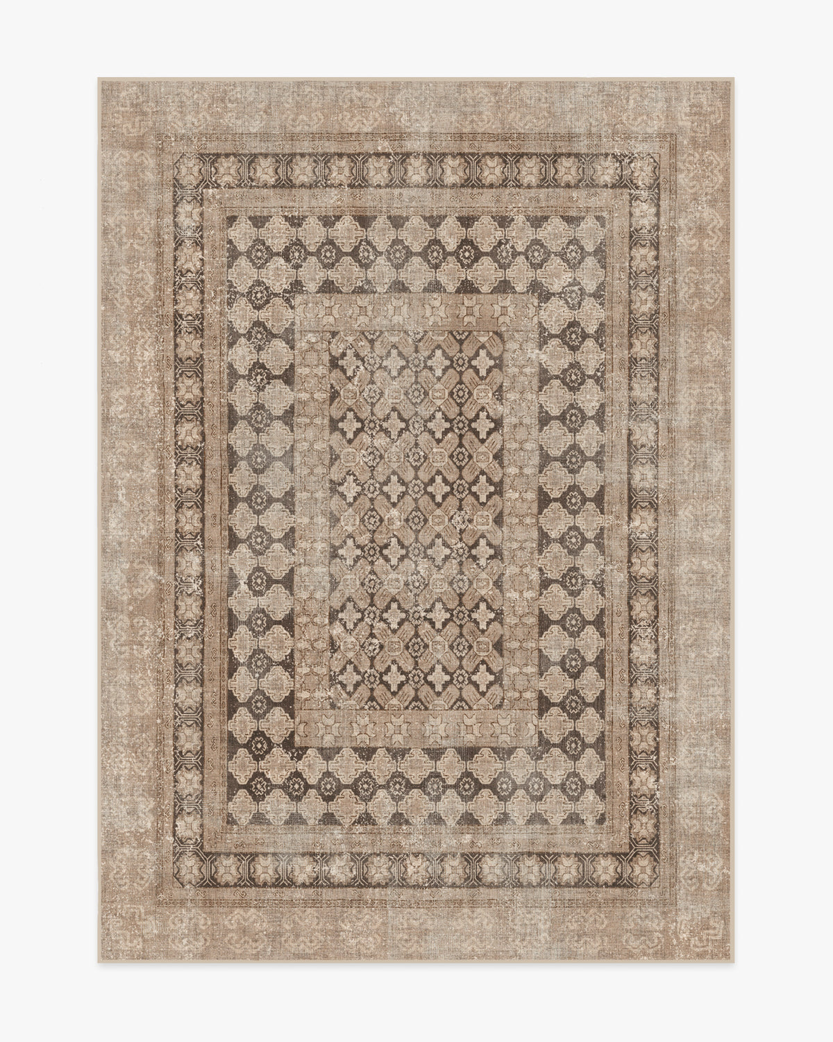 Cyrus — Halı, Gül Altın, AREA, beyaz zemin, 5x7