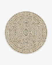 Kamran — Halı, Bej, ROUND, beyaz zemin, 8R