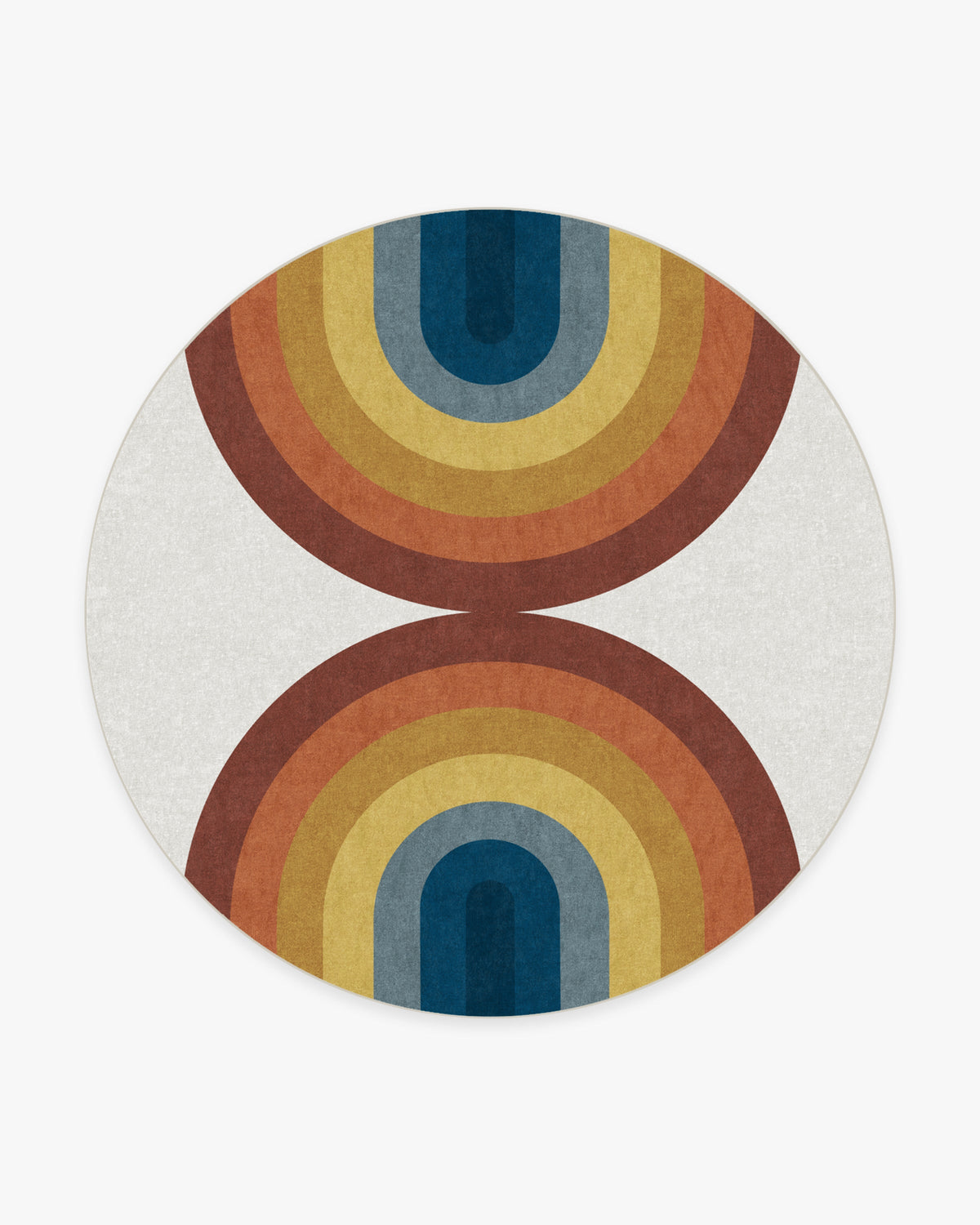 Absida — Halı, Gökkuşağı, ROUND, beyaz zemin, 8R