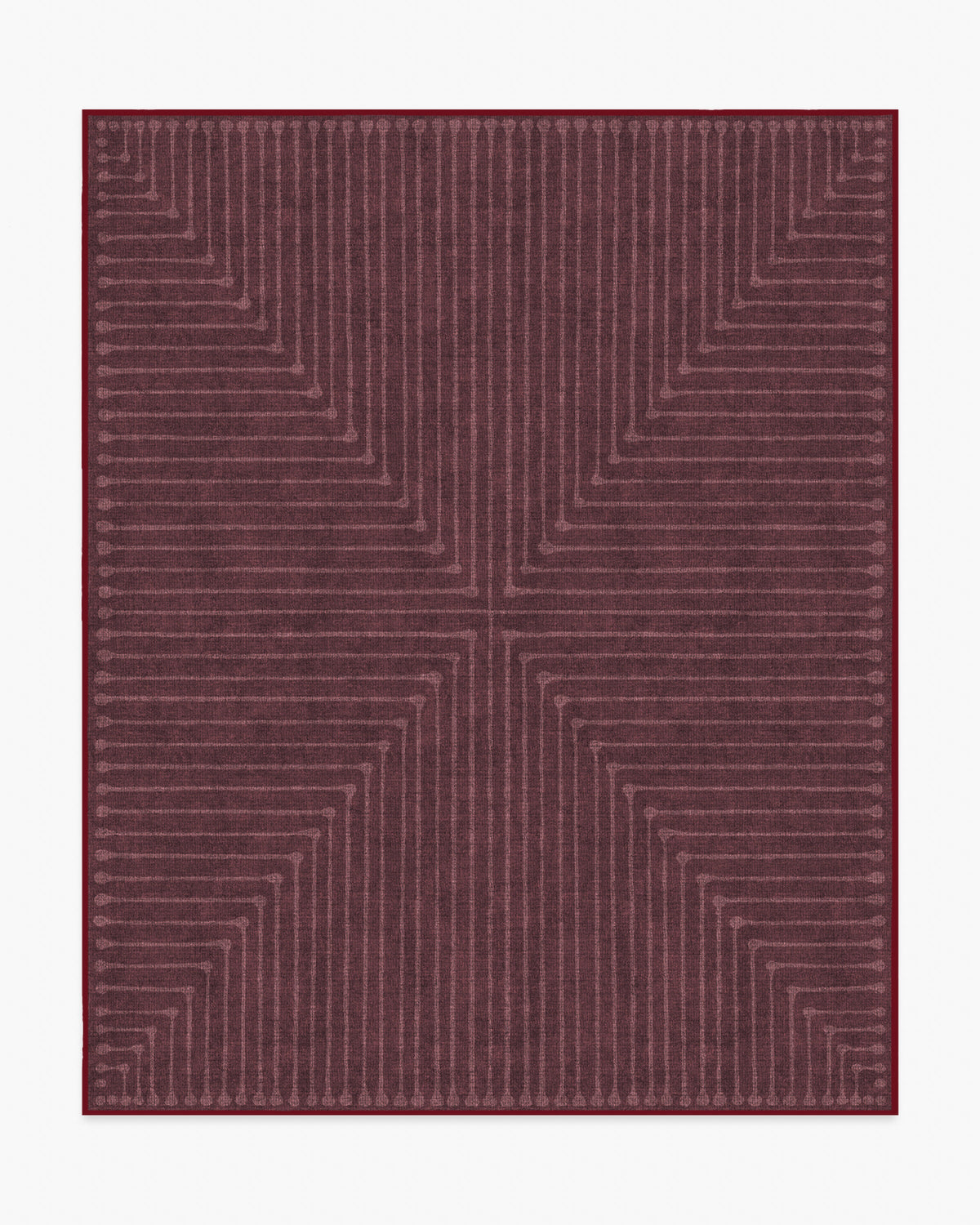 Inkdrop — Halı, Bordo, AREA, beyaz zemin, 8x10
