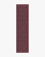 Inkdrop — Halı, Bordo, RUNNER, beyaz zemin, 2x10