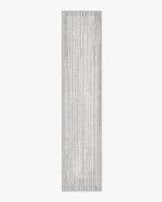 Striated Border — Halı, Yumuşak Gri, RUNNER, beyaz zemin, 2x12