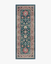 Calabria — Halı, Lacivert Mavi, RUNNER, beyaz zemin, 2x7