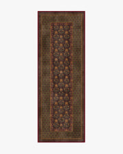 Sundara — Halı, Kahverengi Zeytin, RUNNER, beyaz zemin, 2x7