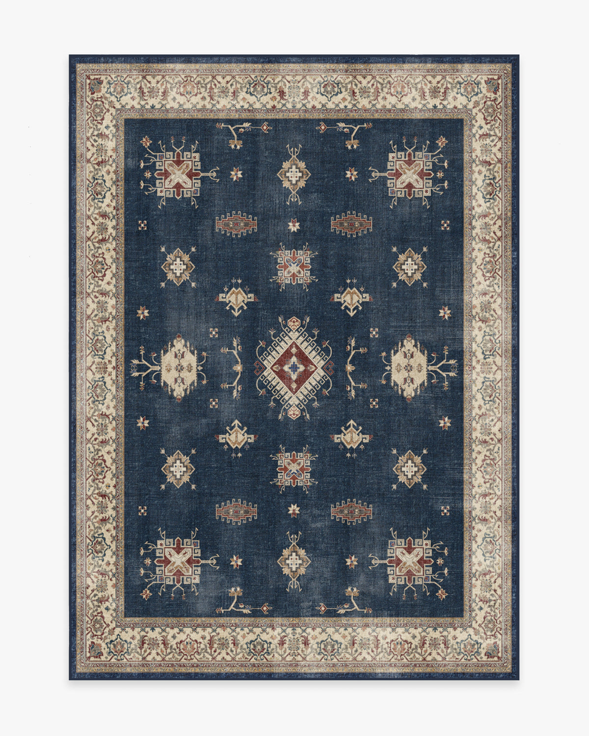 Verena — Halı, Safir, AREA, beyaz zemin, 5x7