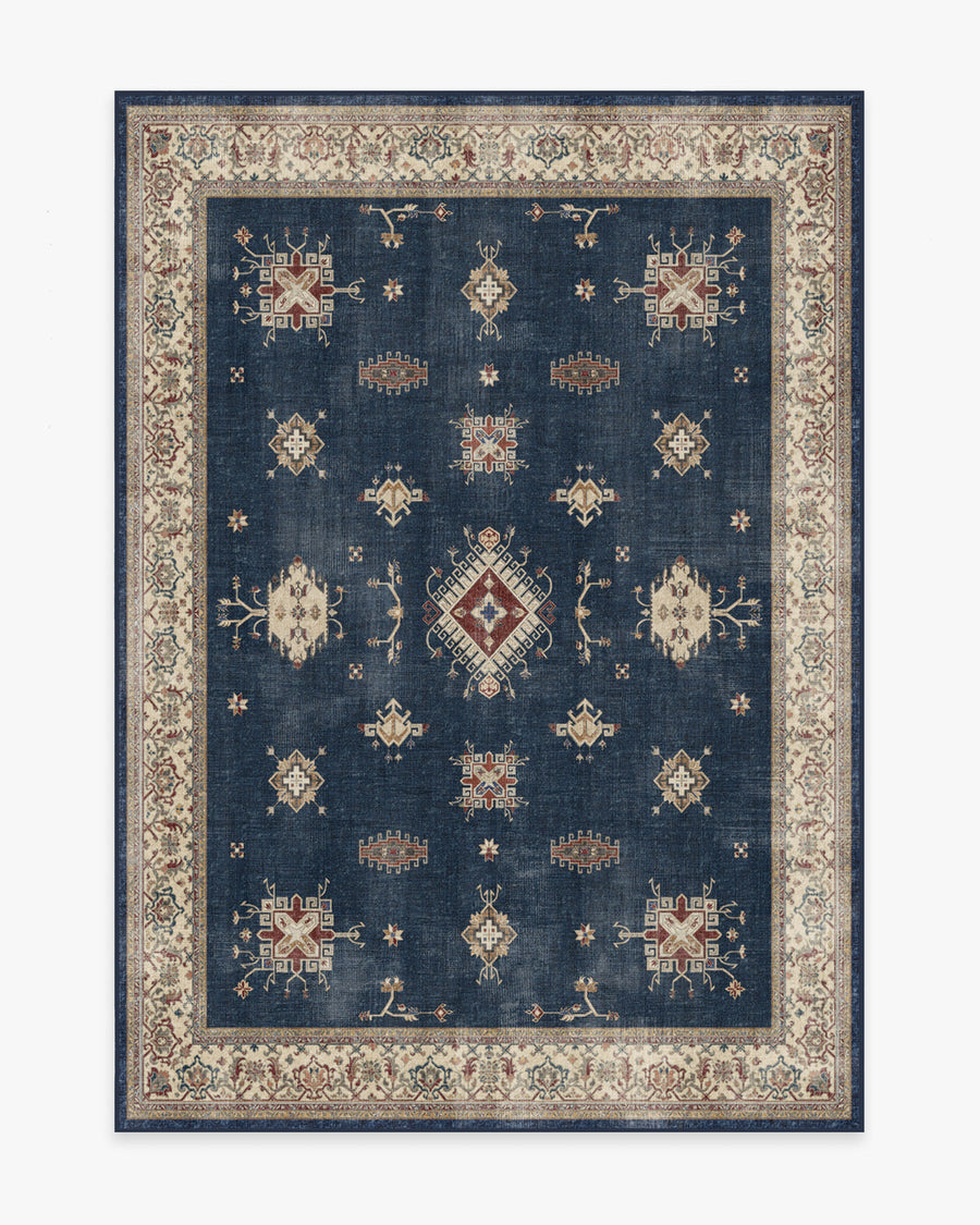 Verena — Halı, Safir, AREA, beyaz zemin, 5x7