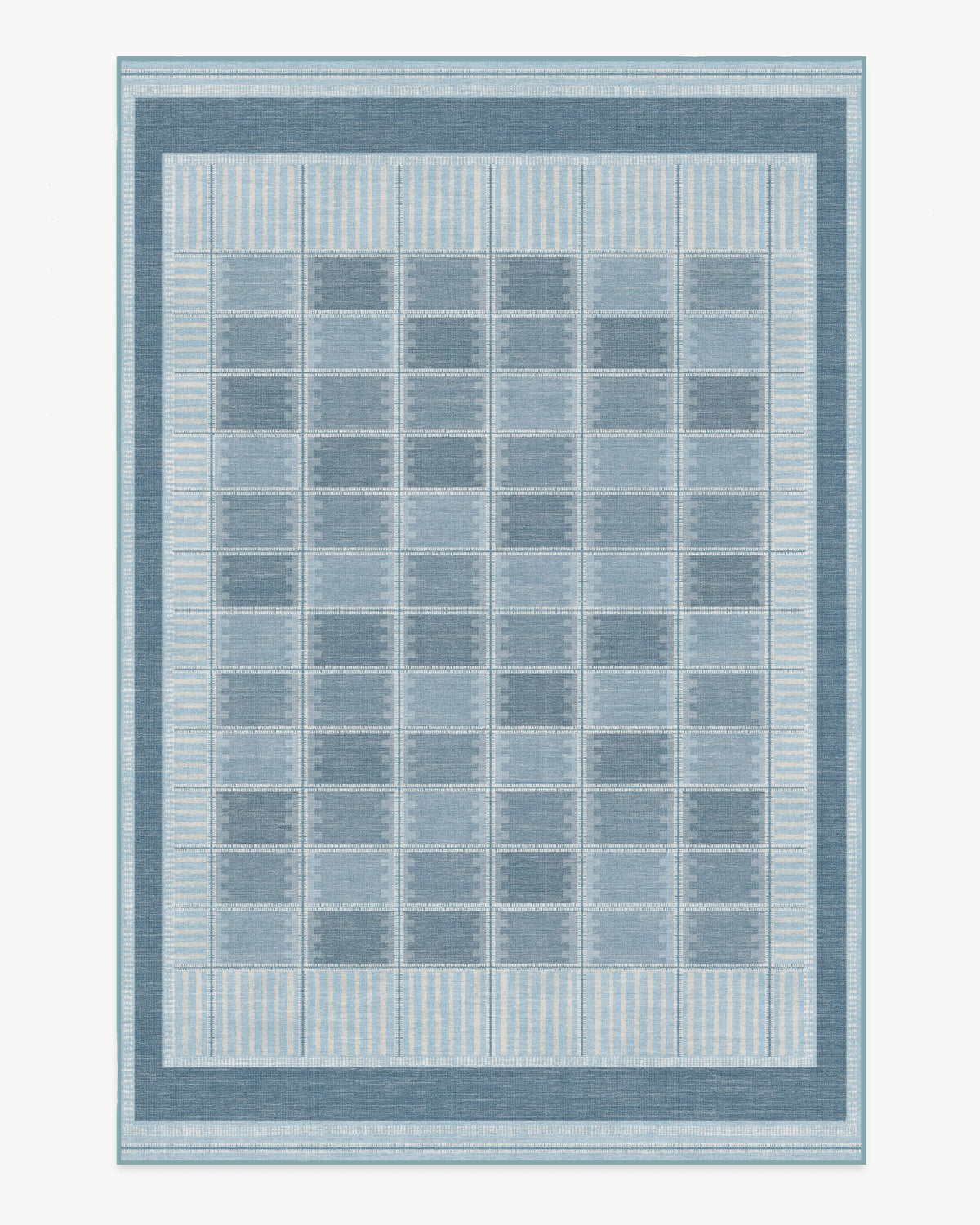 Agnes — Halı, Mavi, AREA, beyaz zemin, 6x9