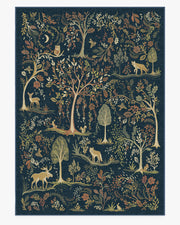 Wilder — Halı, Mavi Çok Renkli, AREA, beyaz zemin, 10x14