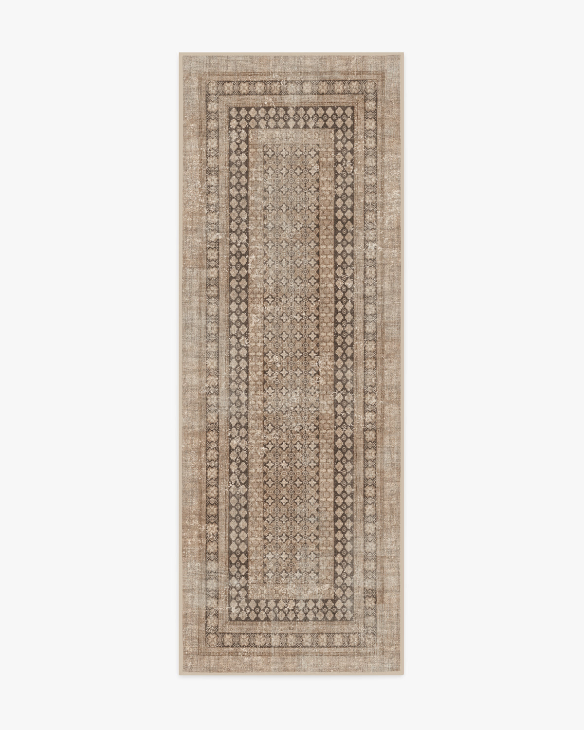 Cyrus — Halı, Gül Altın, RUNNER, beyaz zemin, 2x7