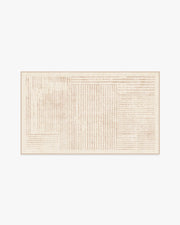 Linear Oasis — Halı, Nötr, AREA, beyaz zemin, 3x5