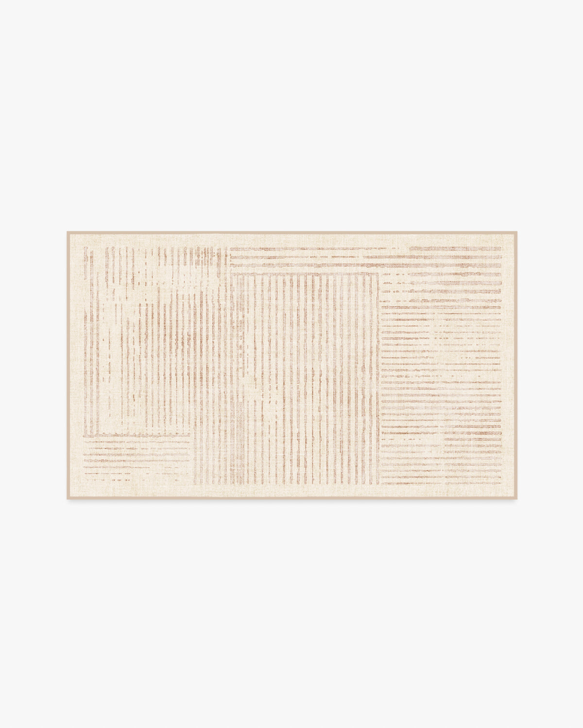 Linear Oasis — Halı, Nötr, AREA, beyaz zemin, 3x5