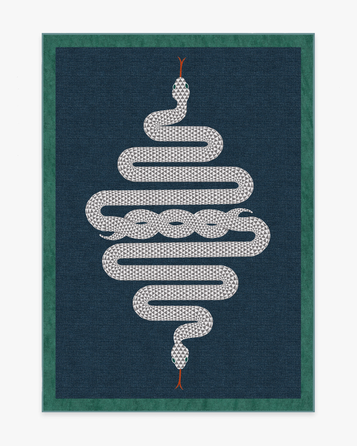 Venom — Halı, Safir, AREA, beyaz zemin, 5x7