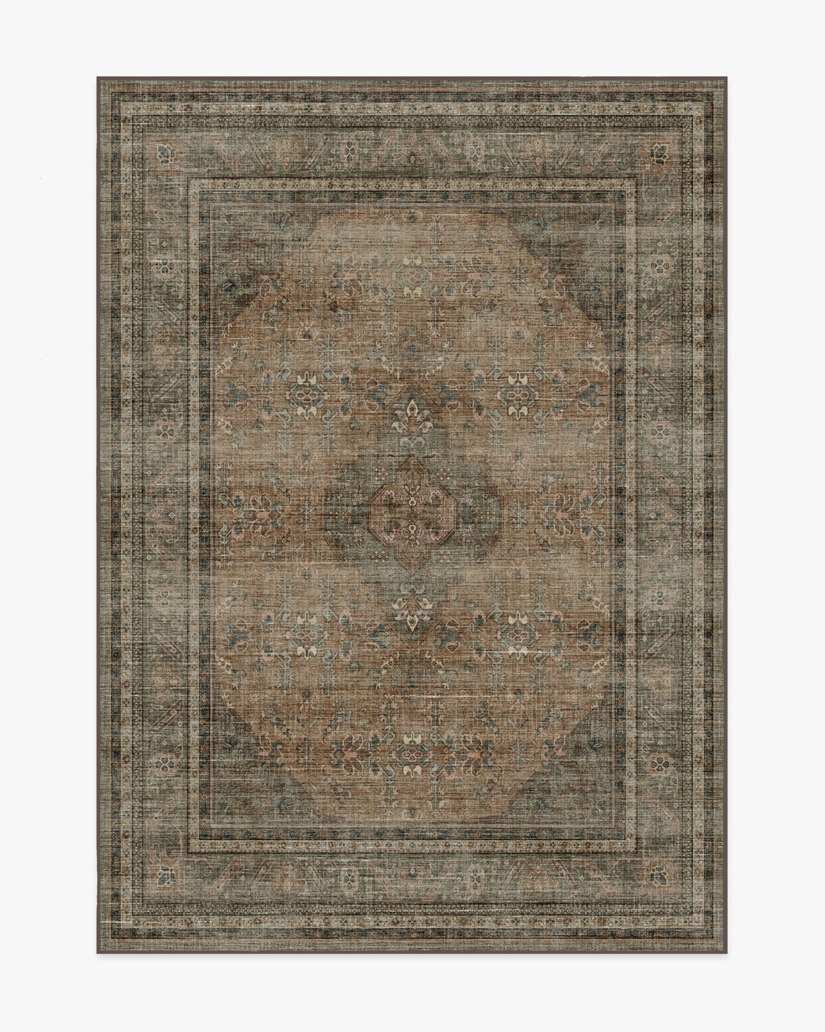 Rowan — Halı, Taş Soft Kil, AREA, beyaz zemin, 5x7
