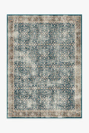 Celestine — Halı, Turkuaz Mavi, AREA, beyaz zemin, 5x7