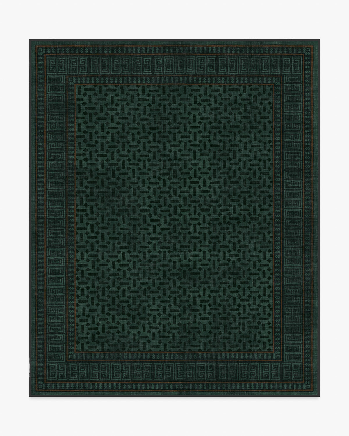 Kairos — Halı, Orman Yeşili, AREA, beyaz zemin, 8x10