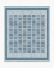 Agnes — Halı, Mavi, AREA, beyaz zemin, 8x10