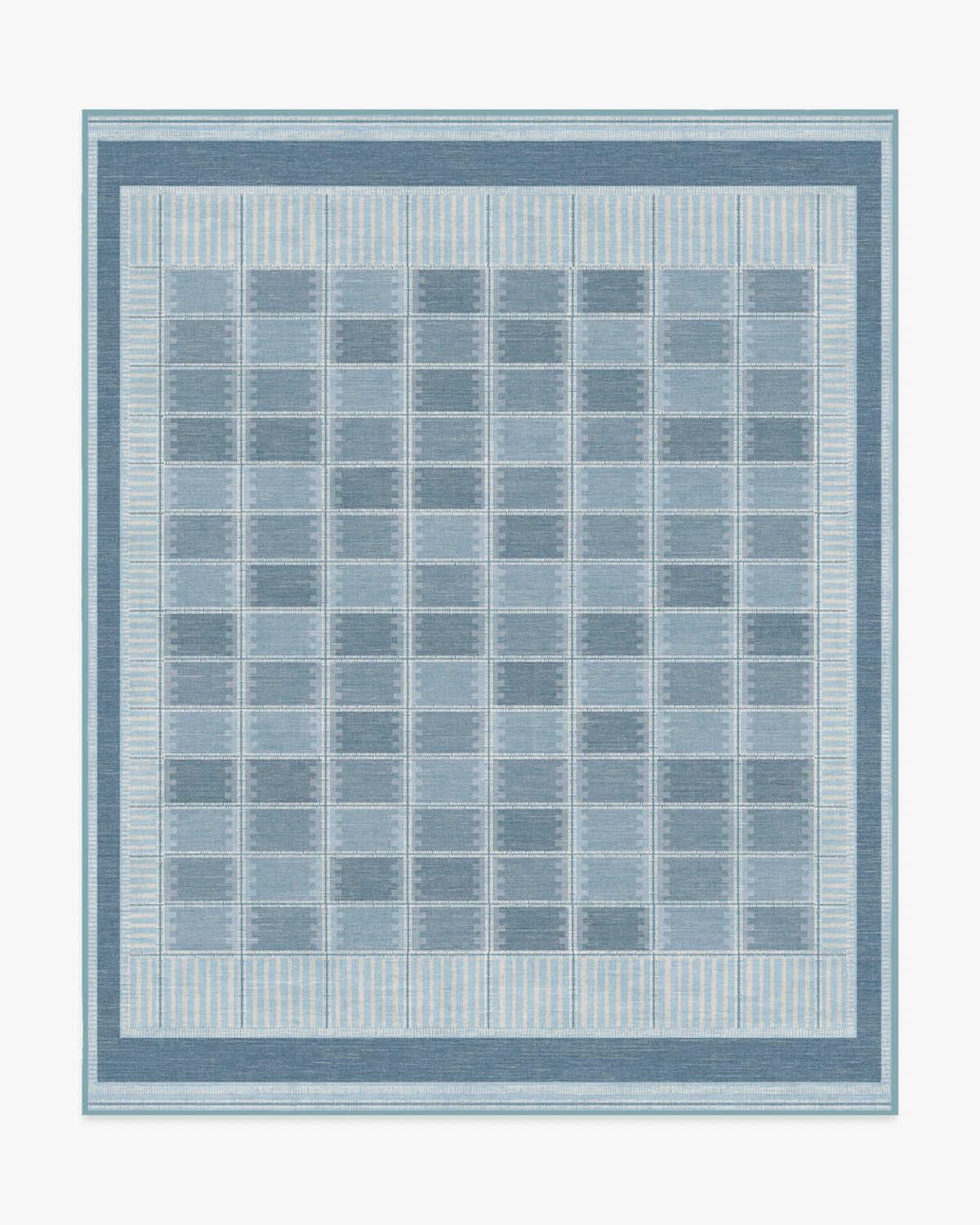Agnes — Halı, Mavi, AREA, beyaz zemin, 8x10