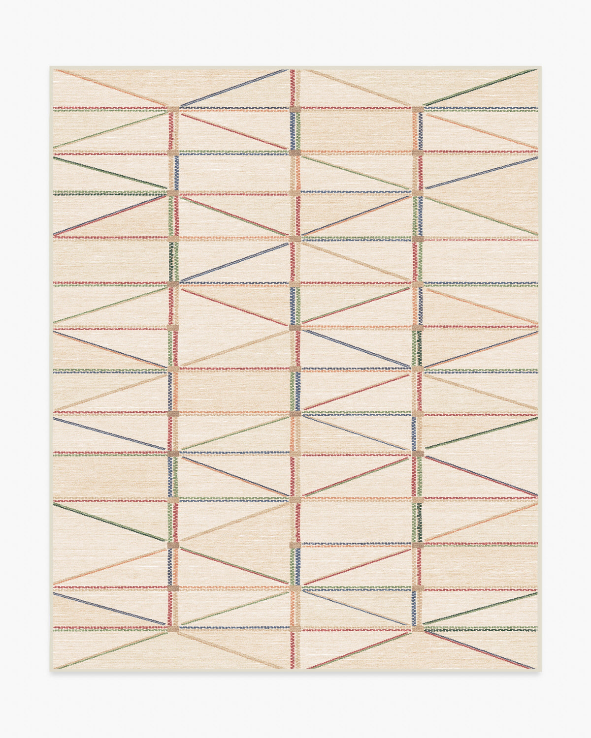 Ulysses — Halı, Çok Renkli, AREA, beyaz zemin, 8x10