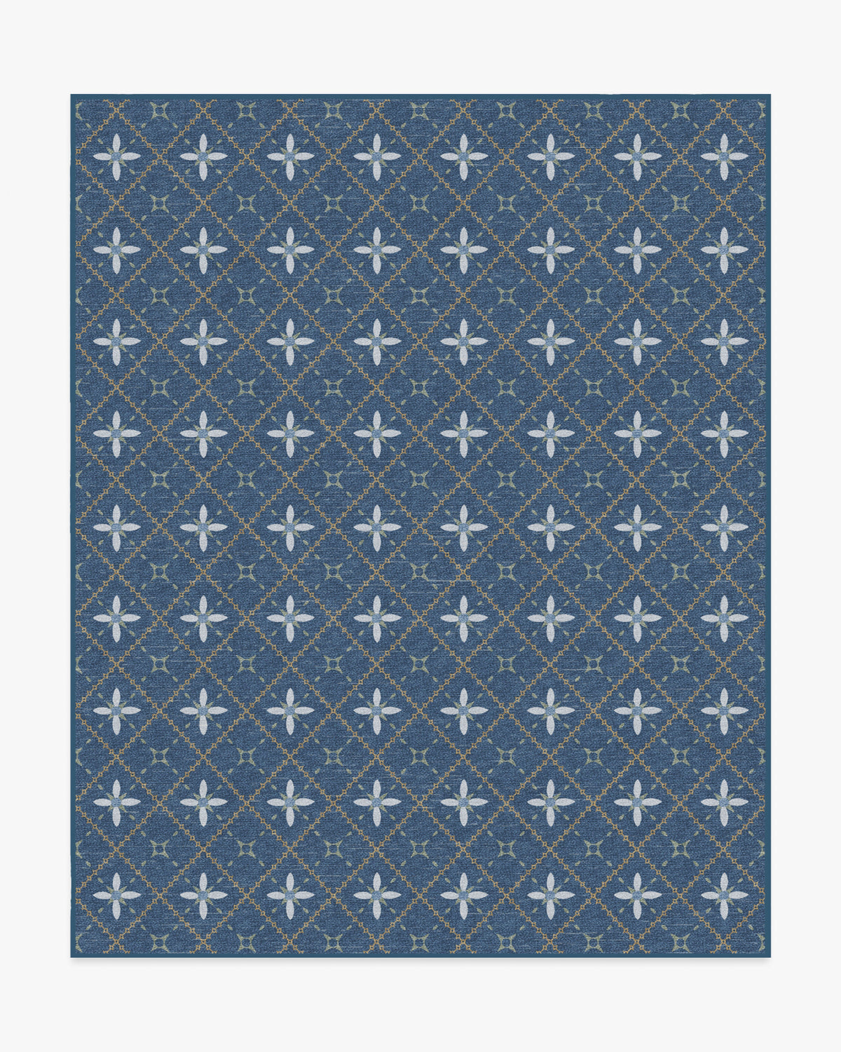 Alva — Halı, Lacivert, AREA, beyaz zemin, 8x10
